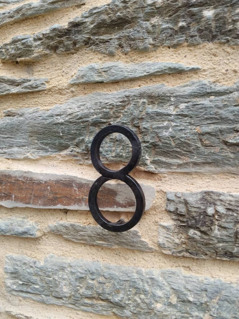 Numéro de maison fer forgé